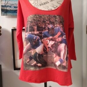 Rebel Yell Oversized Football Top